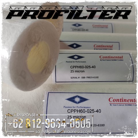 continental cpph60 meltblown filter cartridge sun central continental cpph60 meltblown filter cartridge sun central