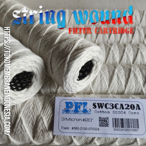 cartridge filter benang katun ss304 core