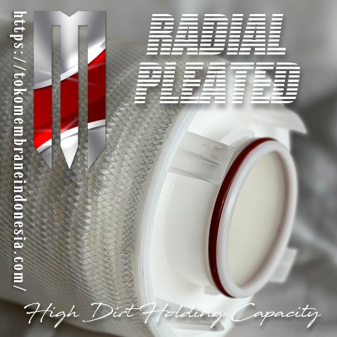 radial pleated high flow filter cartridge membrane indonesia